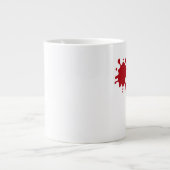 Custom Jumbo Mug – Red Splash Design Grote Koffiekop (Voorkant)