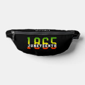 Custom Juneteenth 1865 Viering Black Freedom Heuptasje (Liggend)