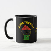 Custom JUNETEENTH Celebrate Freedom Mok (Links)