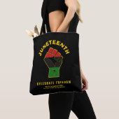 Custom JUNETEENTH Celebrate Freedom Tote Bag (Dichtbij)