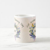 Custom Just Another Blooming Day Herb & Wildflower Koffiemok (Center)