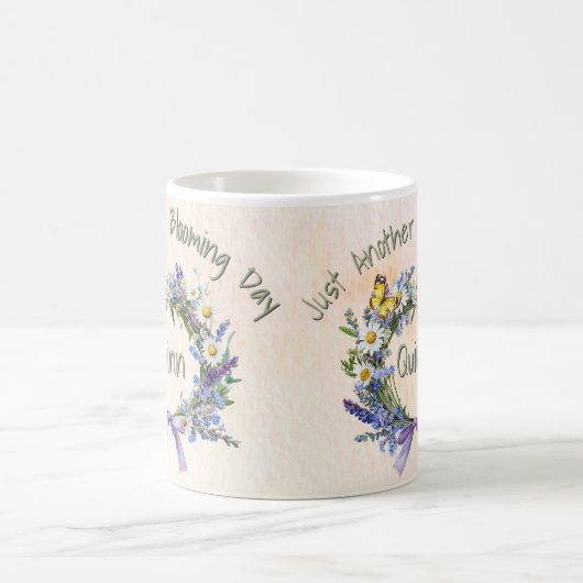 Custom Just Another Blooming Day Herb & Wildflower Koffiemok (Center)