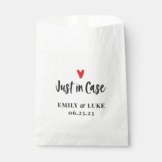 Custom Just in Hoesje Wedding Recovery Kit Bedankzakje (Voorkant)