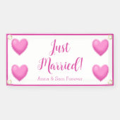 Custom Just Married Banner (Horizontaal)