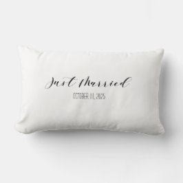 Custom Just Married Wedding Pillow Names & Date Kussen
