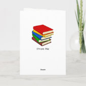 Custom Kaart voor een boekenliefhebber (Achterkant)