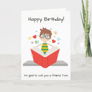 Custom Kaart voor een boekenliefhebber