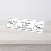 Custom Kansas State US Home Line Art Bureau Naambordje (Voorkant)