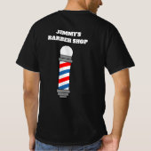 Custom kapper winkel pole t shirten voor haarstyli t-shirt (Achterkant)