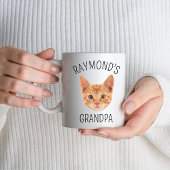 Custom Kat Gezicht Opa Oma Verjaardagsfeestje Koffiemok