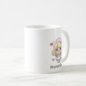 Custom Kawaii Nurse Mug – Personalized Cute Chibi  Koffiemok (Voorkant rechts)