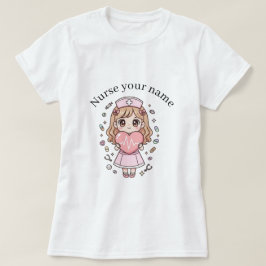 Custom Kawaii Nurse T-Shirt  Pastel Chibi Nurse