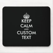 Custom keep calm and carry on mouse pad gift muismat (Voorkant)