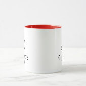 Custom keep calm coffee mug text generator mok (Midden)