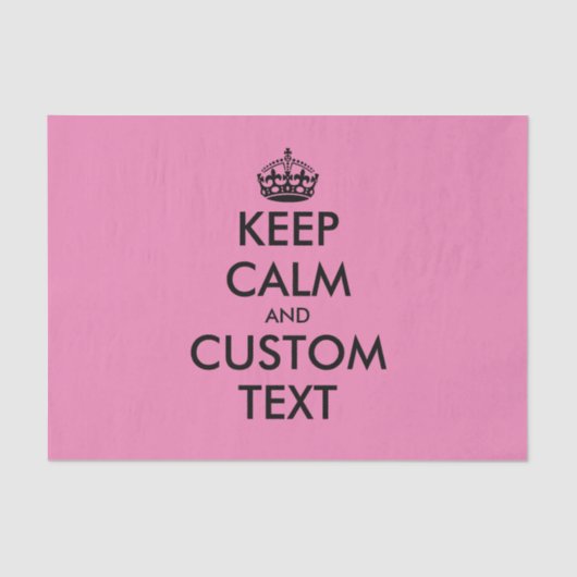Custom Keep Calm meme cadeauverpakking tissuepapie Tissuepapier (Voorkant)
