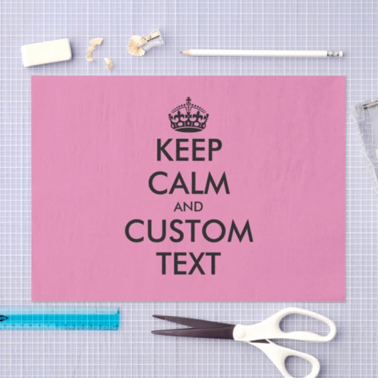 Custom Keep Calm meme cadeauverpakking tissuepapie Tissuepapier (Craft)