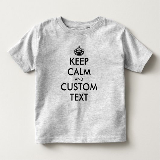 Custom Keep Calm Meme Peuter T shirt (Voorkant)