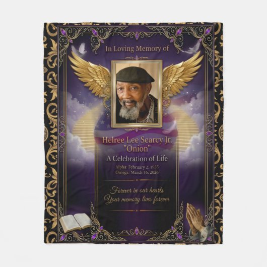 Custom Keepsake Fleece Blanket  Deken (Voorkant)