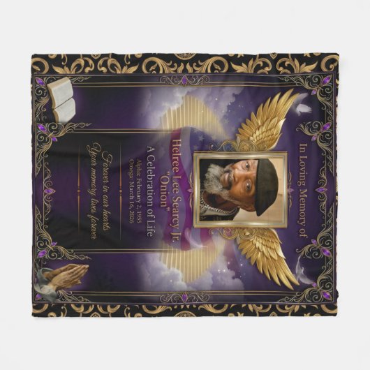 Custom Keepsake Fleece Blanket  Deken (Voorkant (Horizontaal))