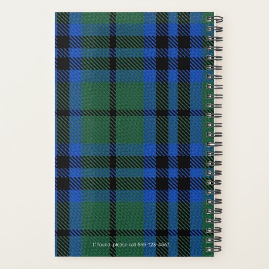 Custom Keith Scottish Castle Fotografie Weekly Planner (Achterkant)