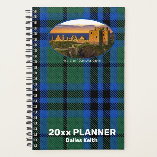 Custom Keith Scottish Castle Fotografie Weekly Planner (Voorkant)