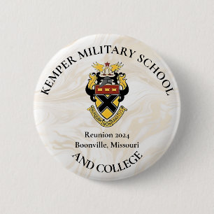 Custom Kemper Militaire School en College Reunion Ronde Button 5,7 Cm