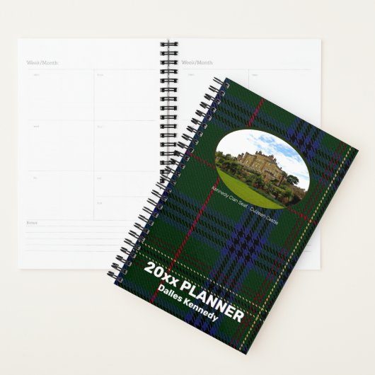 Custom Kennedy Scottish Castle Fotografie Weekly Planner (Display)