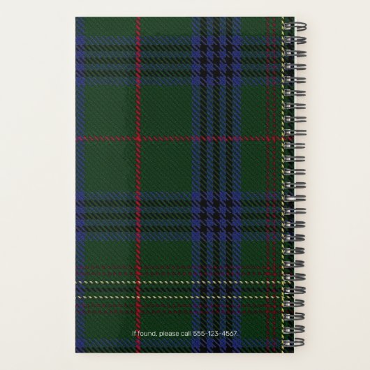 Custom Kennedy Scottish Castle Fotografie Weekly Planner (Achterkant)