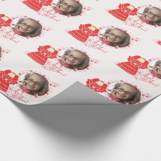 Custom kerstAngel Award Cadeaupapier (Hoek)