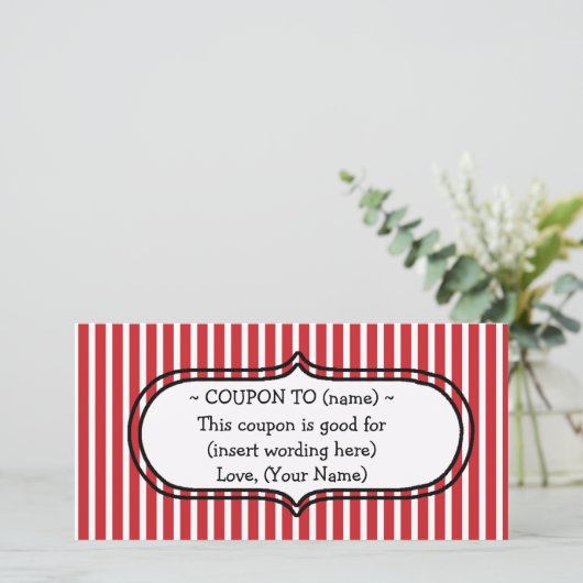 CUSTOM KERSTCADEAUBON FEESTDAGENKAART (Staand voorkant)