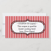 CUSTOM KERSTCADEAUBON FEESTDAGENKAART (Voorkant)