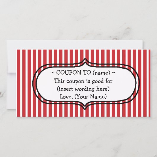 CUSTOM KERSTCADEAUBON FEESTDAGENKAART (Voorkant)