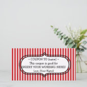 CUSTOM KERSTCADEAUBON FEESTDAGENKAART (Staand voorkant)