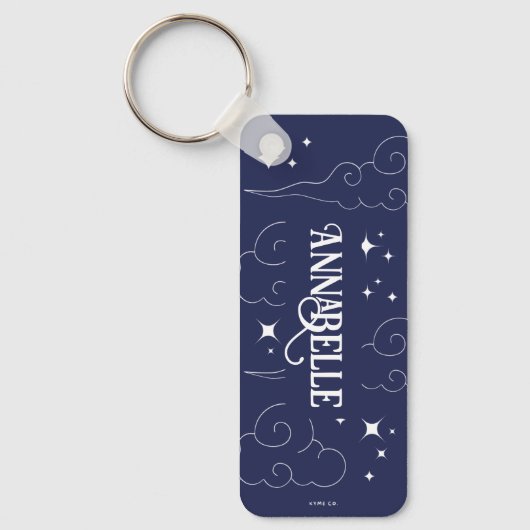 Custom Key Ring - Celestial Minimalist Collectie Sleutelhanger (Voorkant)