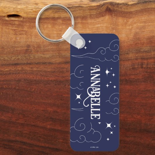 Custom Key Ring - Celestial Minimalist Collectie Sleutelhanger (Voorkant)