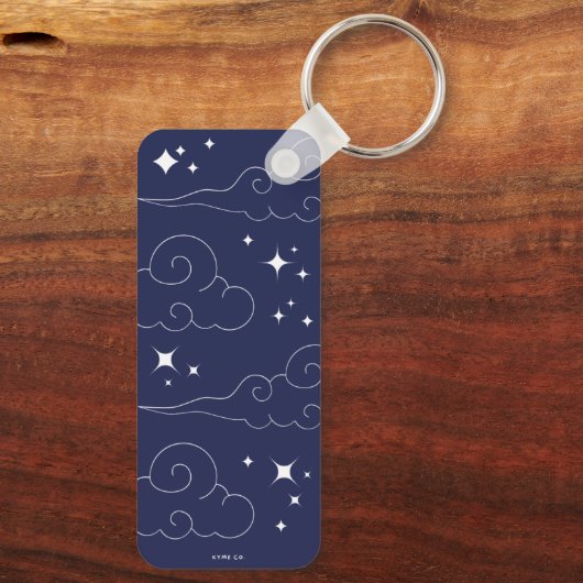Custom Key Ring - Celestial Minimalist Collectie Sleutelhanger (Achterkant)
