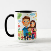 Custom Kids Artwork  Personalized Keepsake Gift Mok (Links)