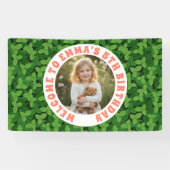 Custom Kids Birthday Banner with Photo (Horizontaal)