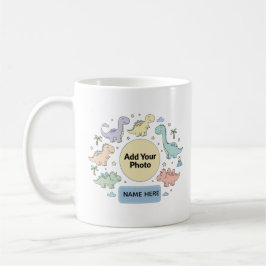 Custom Kids Dinosaur Photo Mug Koffiemok