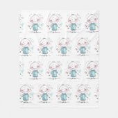 custom kids drawing fleece deken (Voorkant)