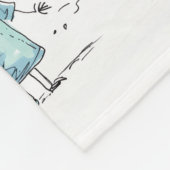 custom kids drawing fleece deken (Hoek)