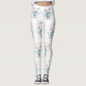 custom kids drawing leggings (Voorkant)