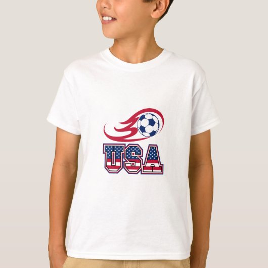 Custom Kids’ Football Tee – Name & Number T-shirt (Voorkant)