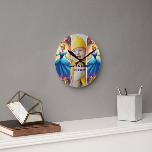 Custom Kids Photo bedroom decor Ronde Klok (Kantoor)