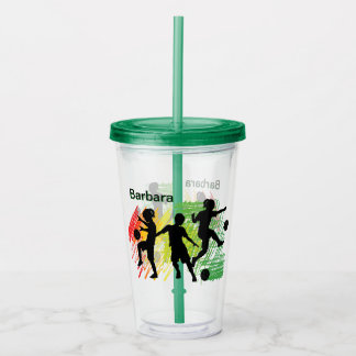 Custom Kids Soccer Acryl Drinkbeker