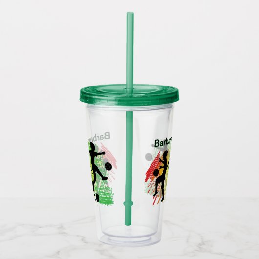Custom Kids Soccer Acryl Drinkbeker (Rechts)