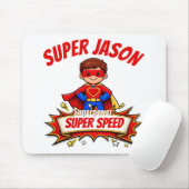 Custom Kids Superhero Name & Superpower Muismat (Met muis)
