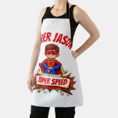 Custom Kids Superhero Name & Superpower Schort (Insitu)