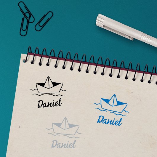 Custom Kind Boat Signature Rubberstempel