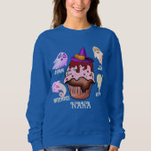 Custom Kind Namen Halloween Gouls Goblins Oma Trui (Voorkant)